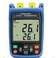 台湾泰玛斯 TM363 K型双输入温度表TM-363温度计